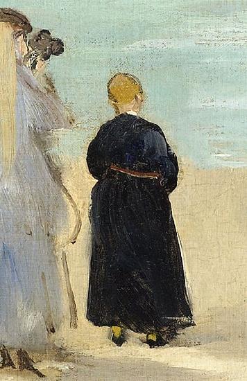 Edouard Manet Sur la plage de Boulogne oil painting image